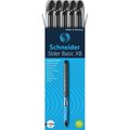 Rediform Pen, Ballpoint, Slider Basic, 1.4mm Point, 10/PK, Black 10PK RED151201